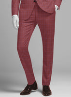 Napolean Tonia Red Wool Pants - StudioSuits