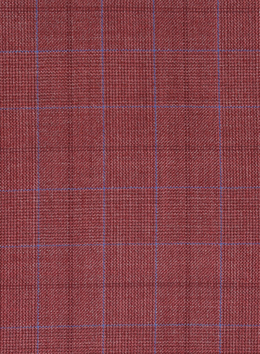 Napolean Tonia Red Wool Suit - StudioSuits