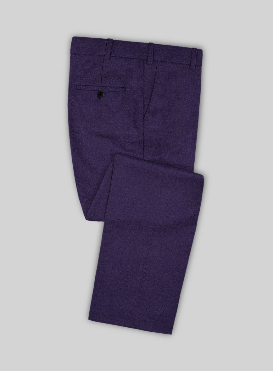 Napolean Violet Wool Suit - StudioSuits