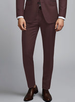 Napolean Wine Wool Tuxedo Suit - StudioSuits