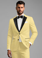 Napolean Wool Yellow Tuxedo Suit - StudioSuits