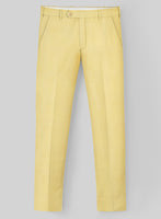 Napolean Yellow Wool Pants - StudioSuits