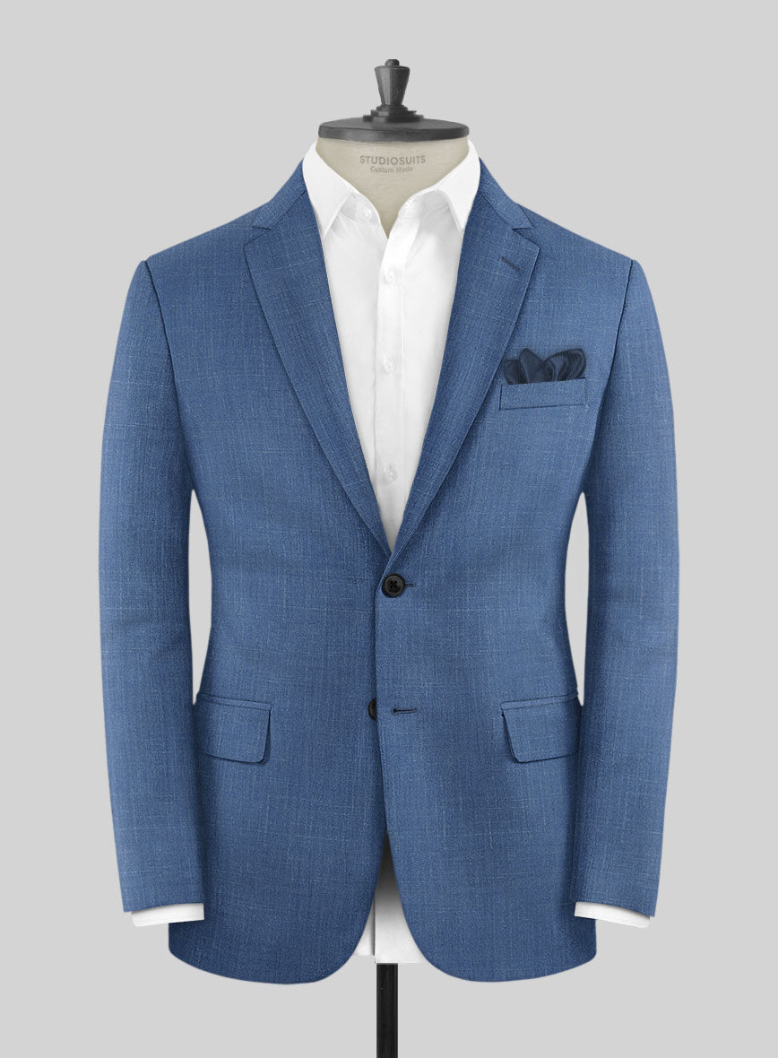 Napolean Ricci Artic Blue Wool Suit - StudioSuits