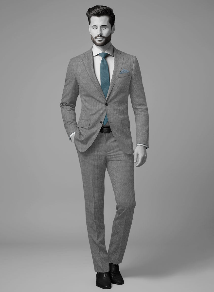 Napolean Costa Mini Houndstooth Gray Wool Suit – StudioSuits