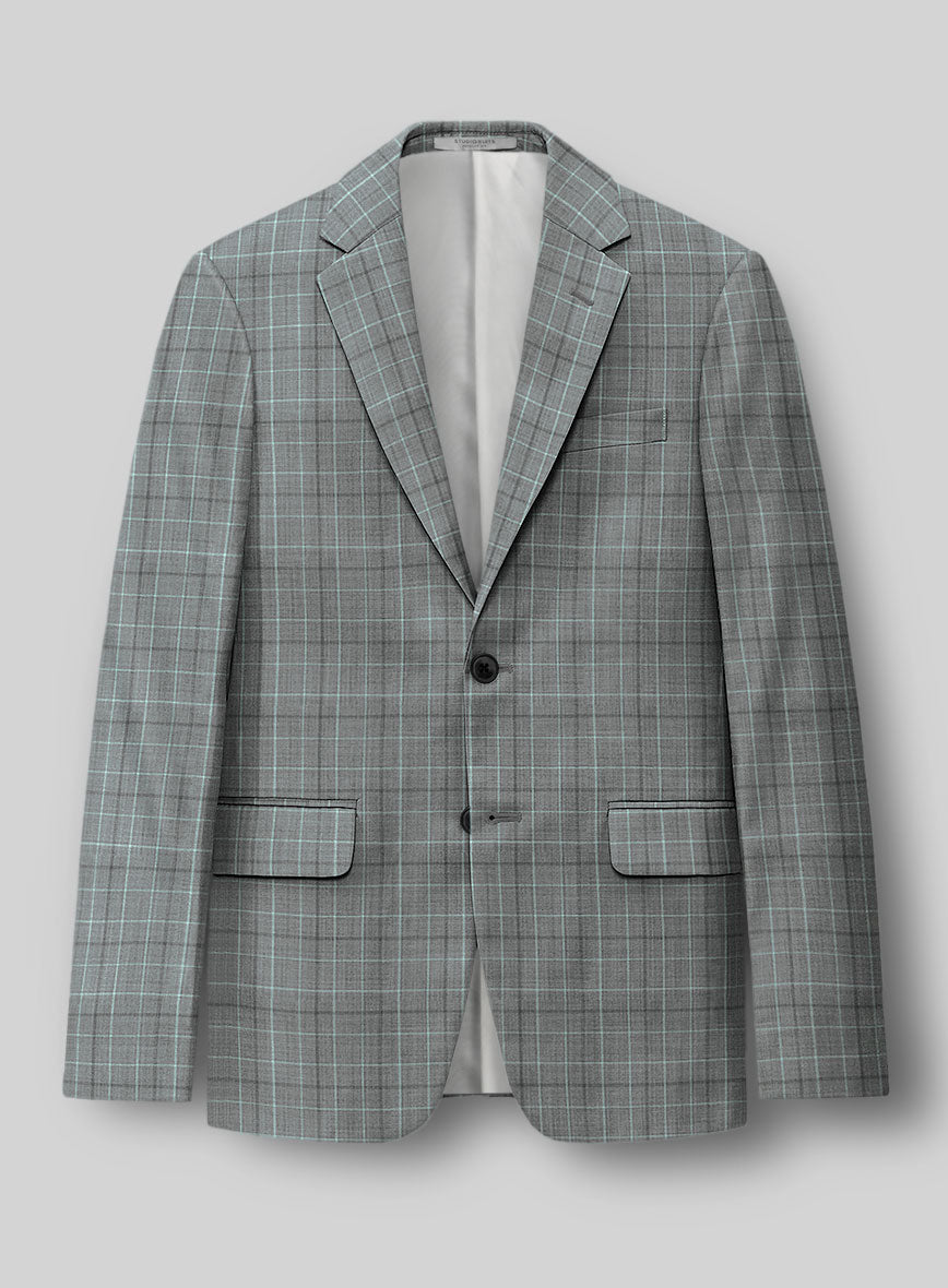 Napolean Tonia Gray Wool Jacket - StudioSuits