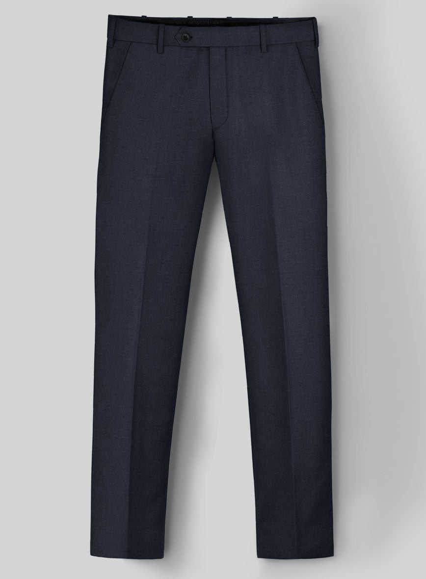 Napolean Navy Blue Wool Suit - StudioSuits