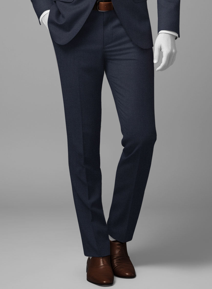 Napolean Navy Blue Wool Suit - StudioSuits