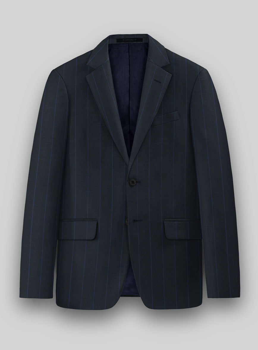 Napolean Rodrio Blue Wool Jacket - StudioSuits