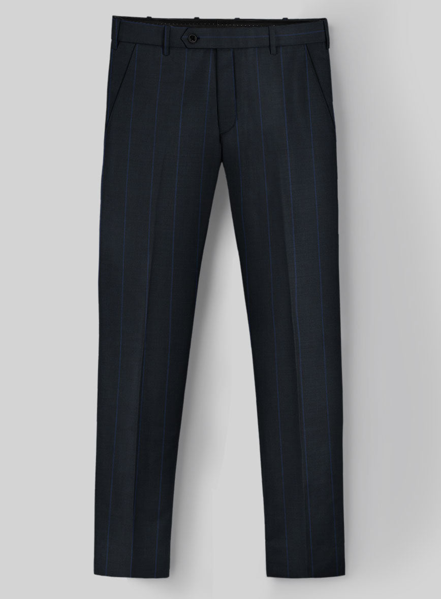 Napolean Rodrio Blue Wool Pants - StudioSuits