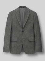 Napolean Sharkskin Gray Wool Suit - StudioSuits