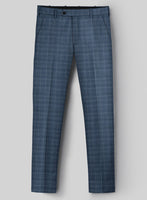 Napolean Tonia Blue Wool Pants - StudioSuits