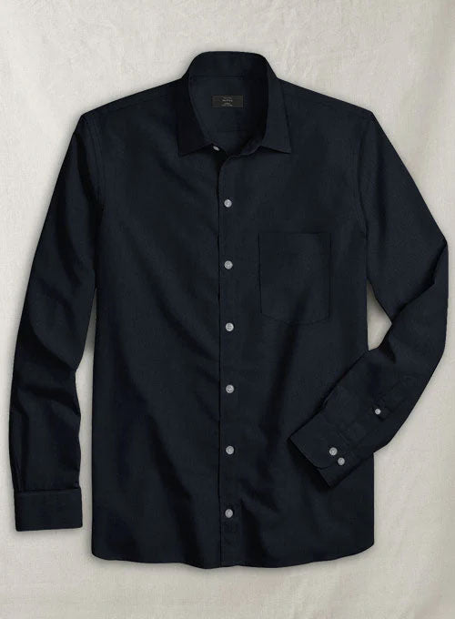 Navy Stretch Poplene Shirt