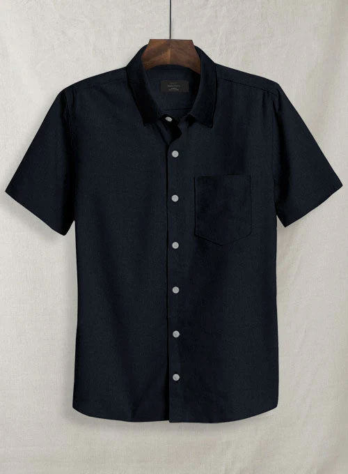 Navy Stretch Poplene Shirt