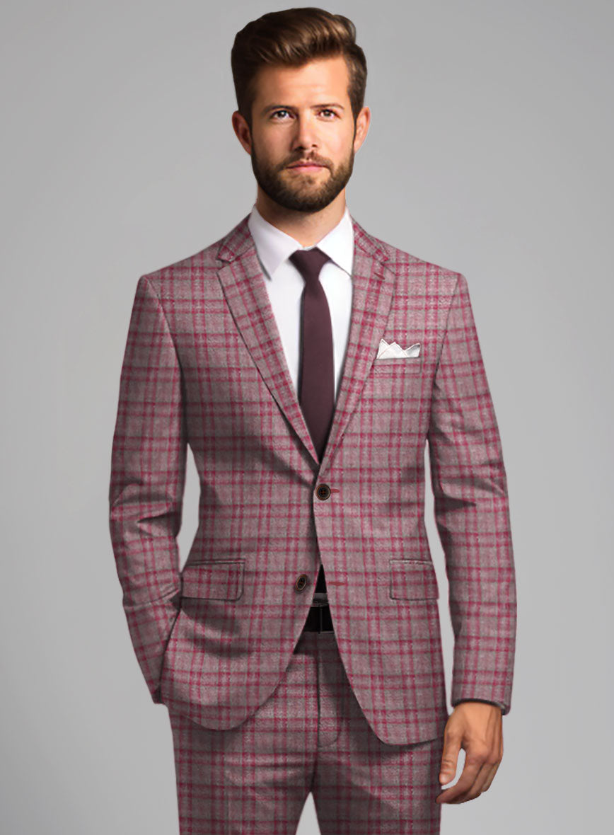 Noble Isadora Check Wool Silk Linen Suit - StudioSuits