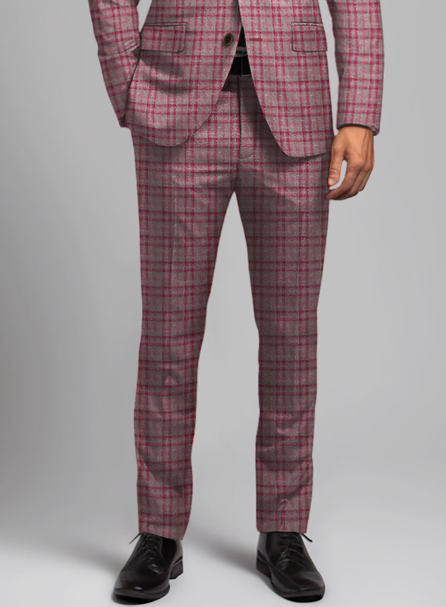 Noble Isadora Check Wool Silk Linen Suit - StudioSuits