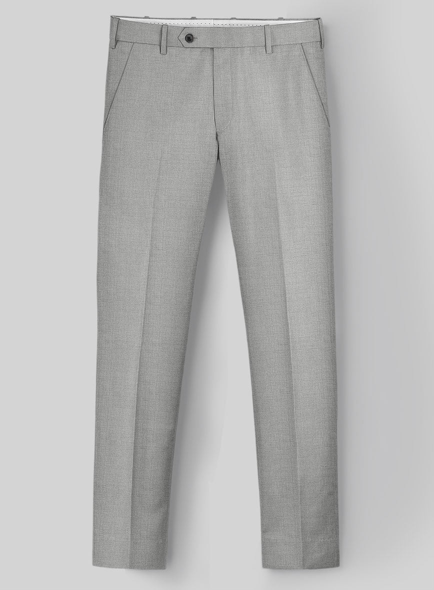 Napolean Ice Gray Wool Pants - StudioSuits