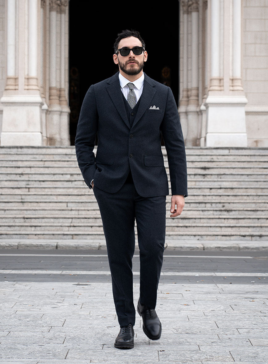 Playman Blue Denim Tweed Suit