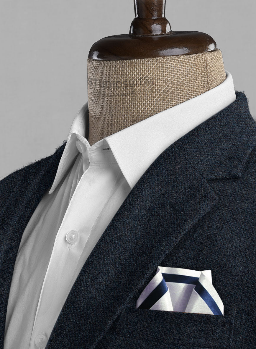 Playman Blue Denim Tweed Suit - StudioSuits