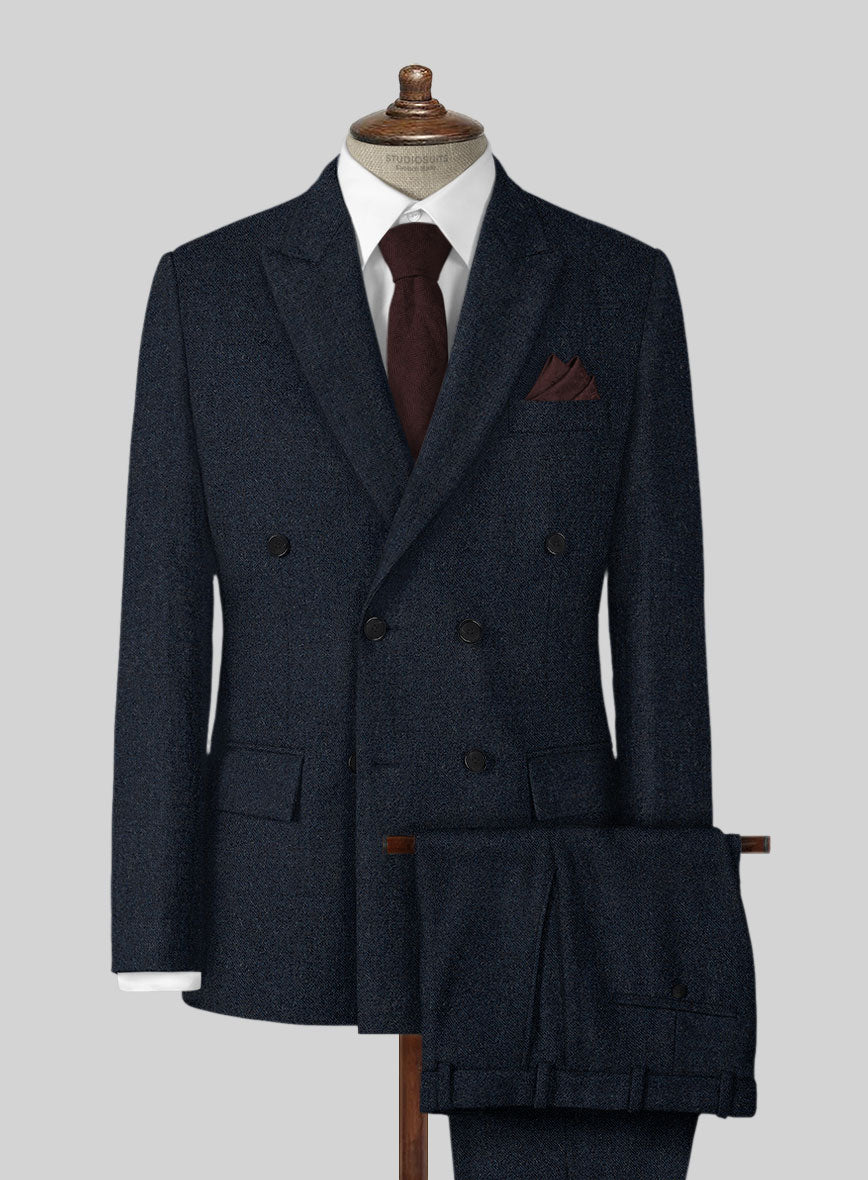 Playman Blue Denim Tweed Suit