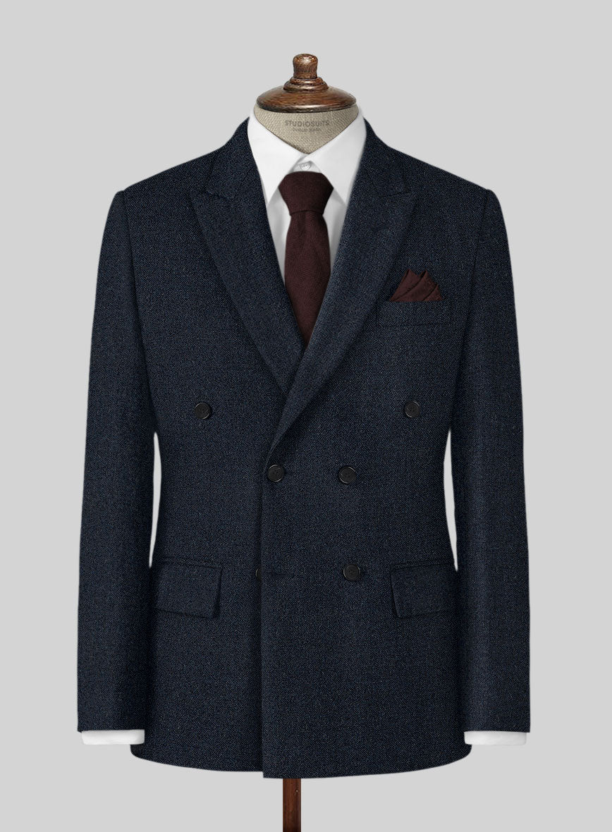 Playman Blue Denim Tweed Suit