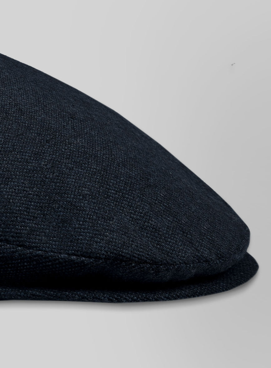 Playman Blue Denim Tweed Flat Cap