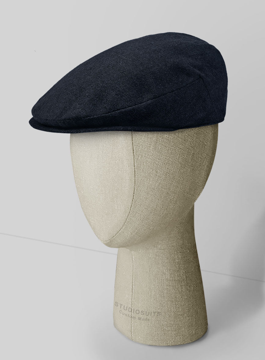 Playman Blue Denim Tweed Flat Cap