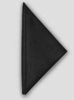 Pocket Square - Black Stretch - StudioSuits