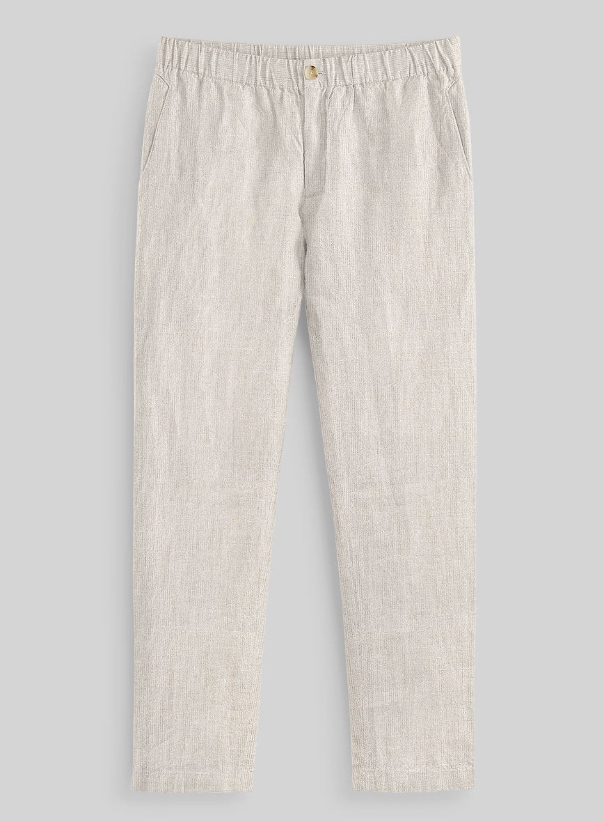 Easy Pants Pure Barn Beige Linen - StudioSuits