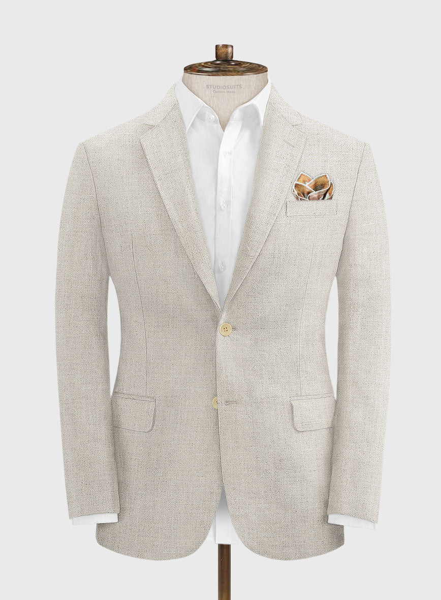 Barn Beige Linen Jacket - StudioSuits