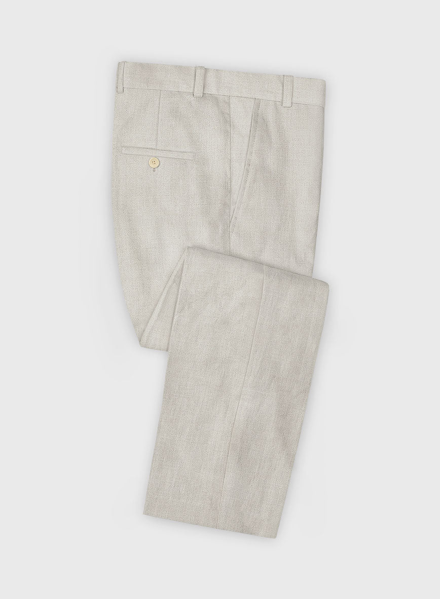 Barn Beige Linen Pants - StudioSuits