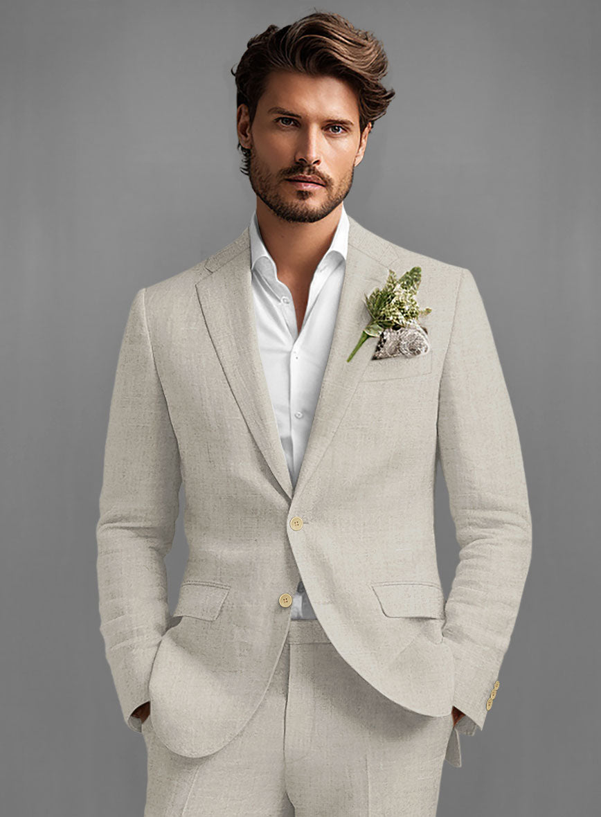 Barn Beige Linen Suit - StudioSuits