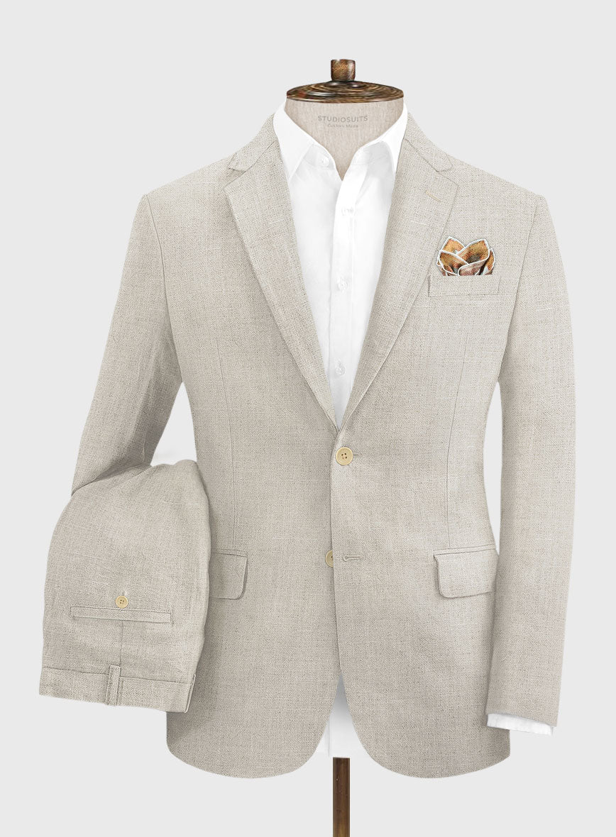 Barn Beige Linen Suit - StudioSuits