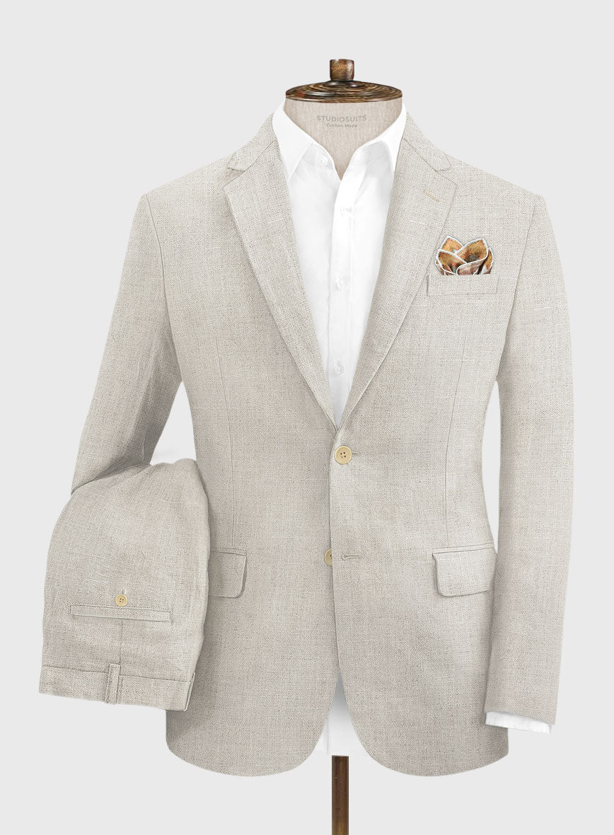 Barn Beige Linen Suit - StudioSuits