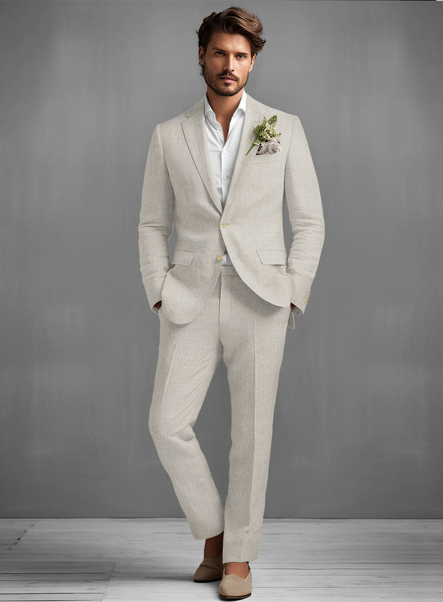 Barn Beige Linen Suit - StudioSuits