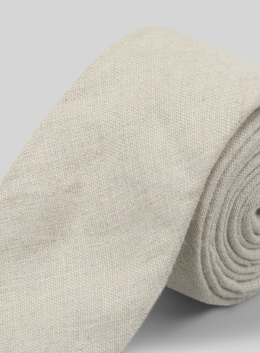 Linen Tie - Barn Beige - StudioSuits