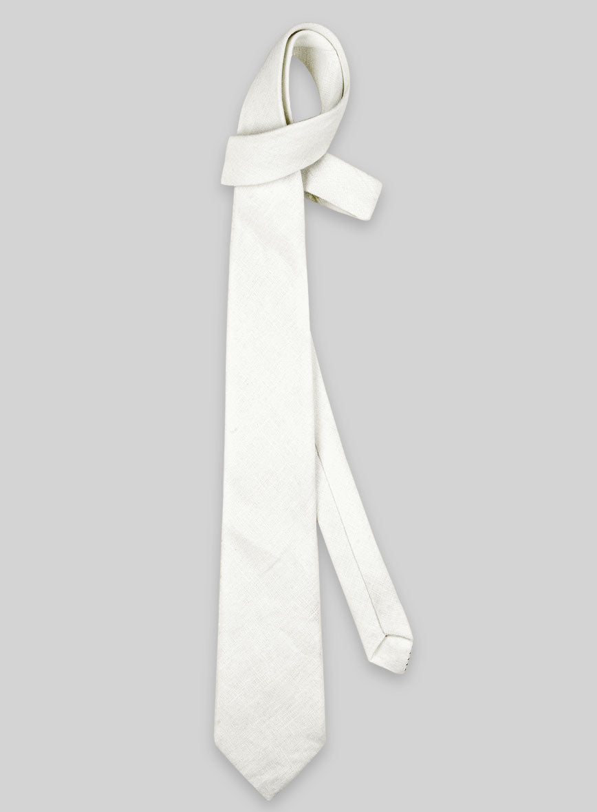 Linen Tie - Pure Natural Linen - StudioSuits