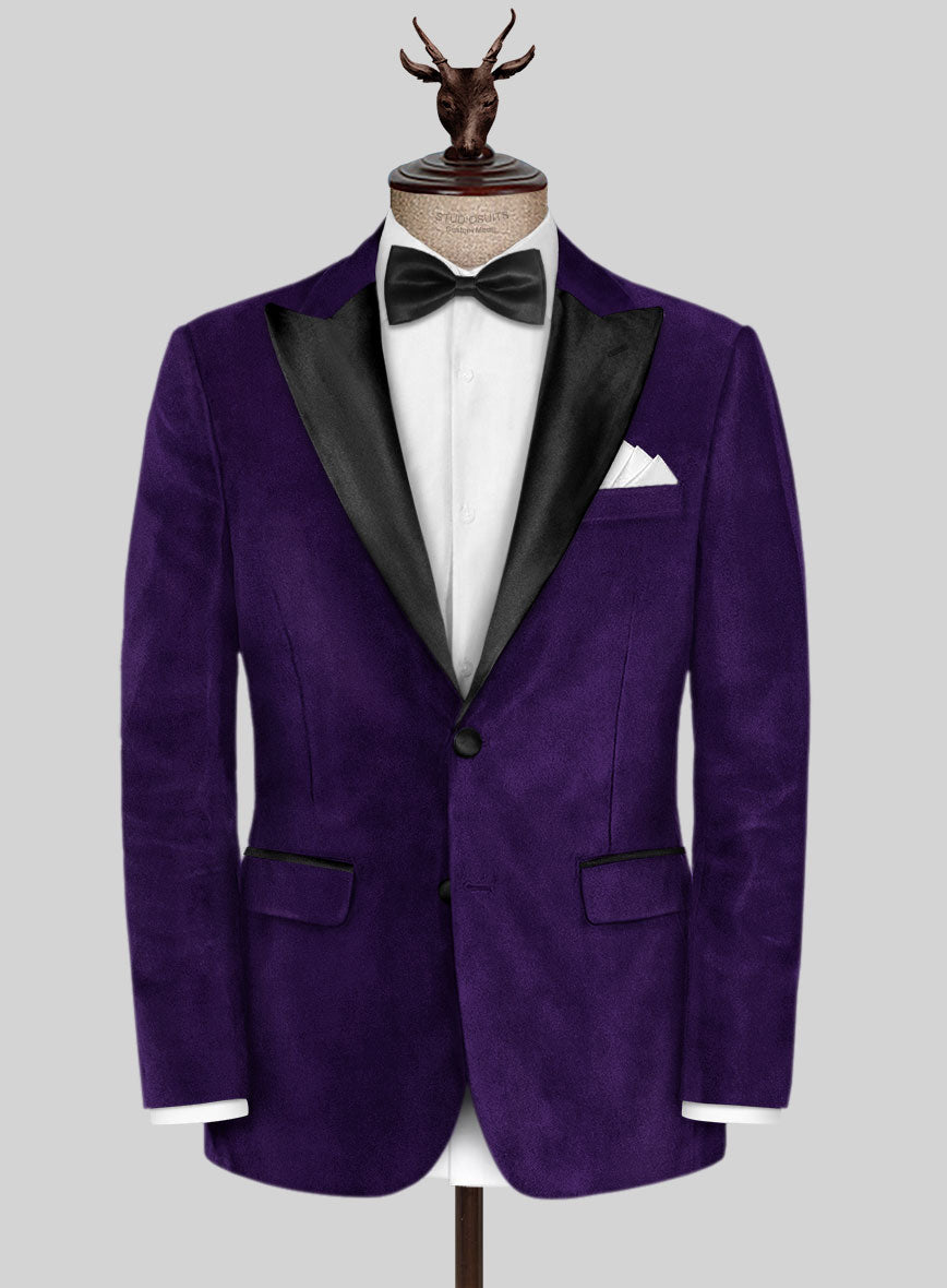 Purple Velvet Tuxedo | Buy Men's Purple Velvet Suit Online – StudioSuits