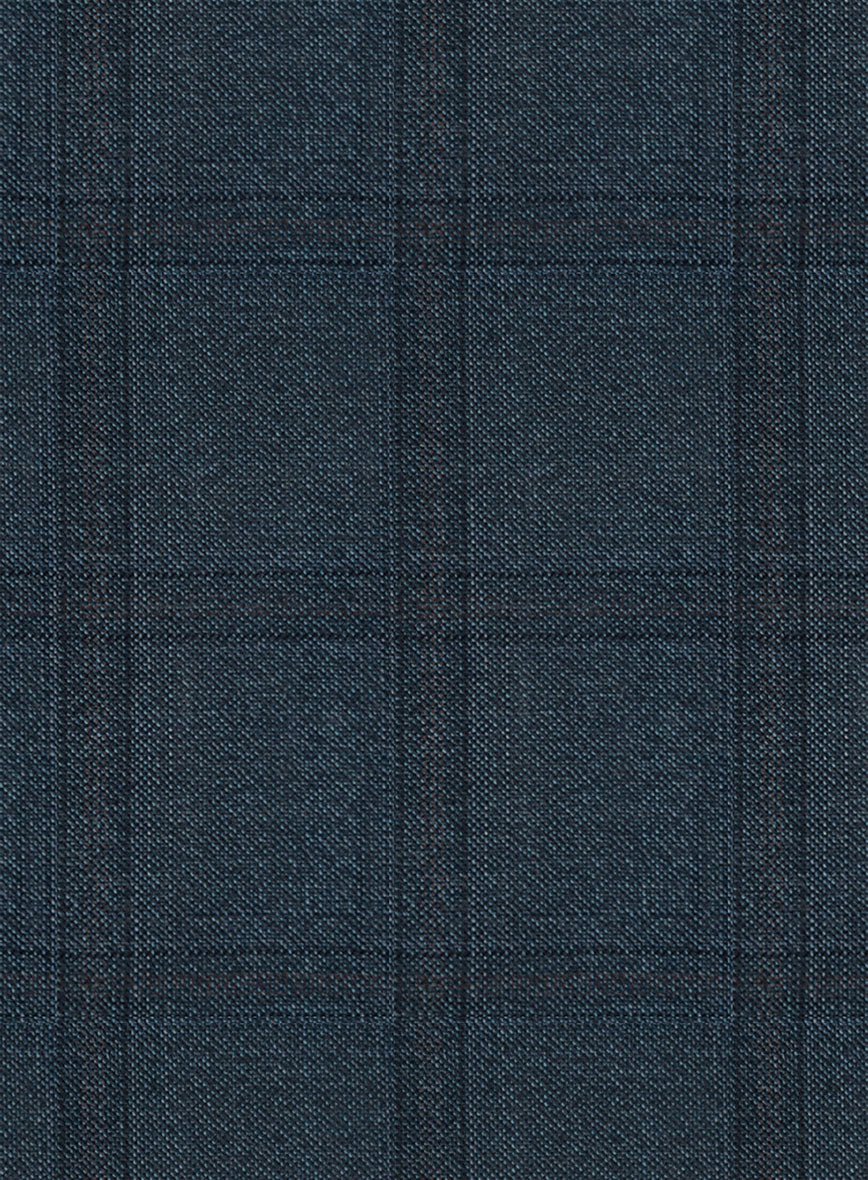 Reda Baltie Blue Checks Wool Suit - StudioSuits