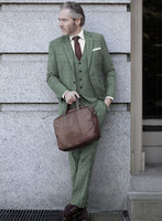 Reda Celadon Green Checks Wool Suit - StudioSuits