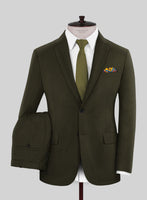 Reda Dark Green Wool Suit - StudioSuits