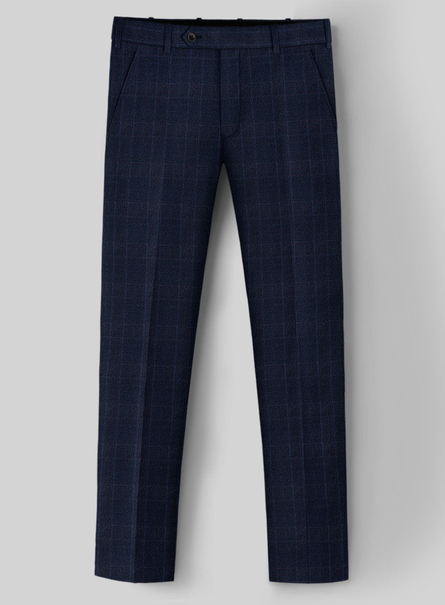 Reda Elian Blue Checks Wool Suit - StudioSuits