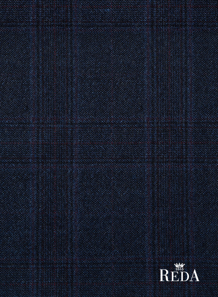 Reda Elian Blue Checks Wool Suit - StudioSuits