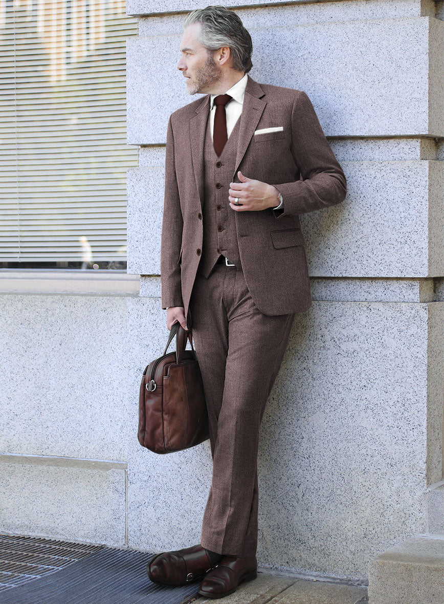 Reda Flexo Mauve Wool Suit - StudioSuits