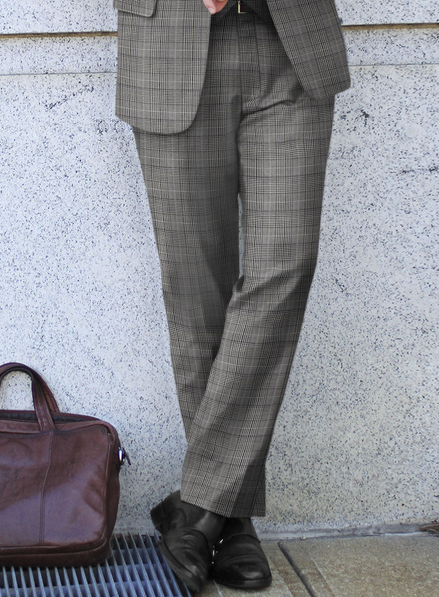 Reda Galie Gray Checks Wool Suit - StudioSuits