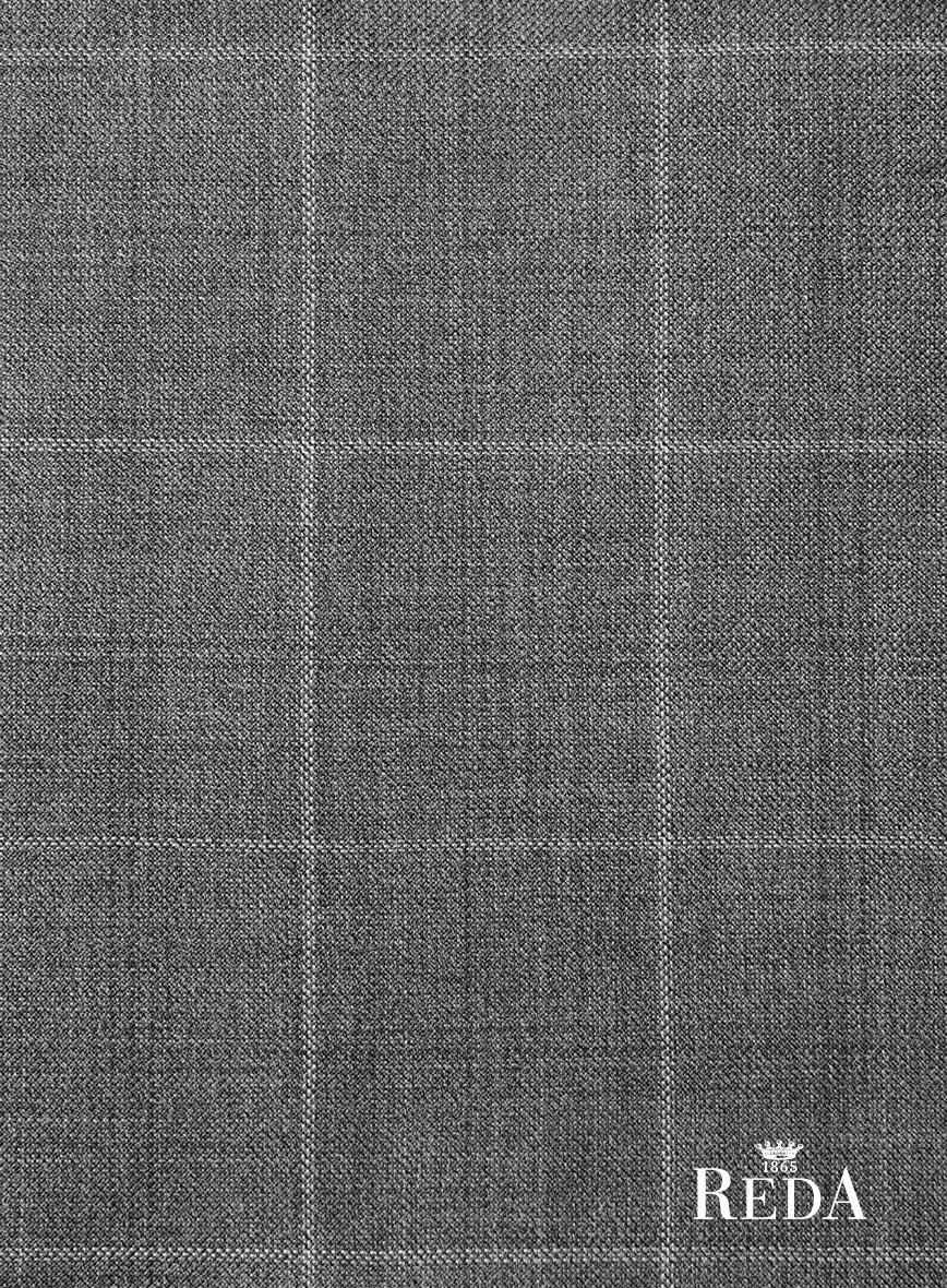 Reda Lindale Gray Checks Wool Suit