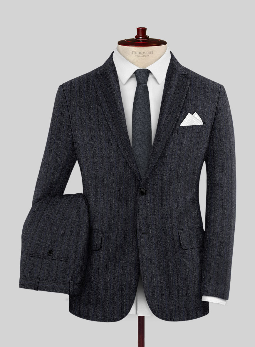 Reda Liora Charcoal Stripe Wool Suit