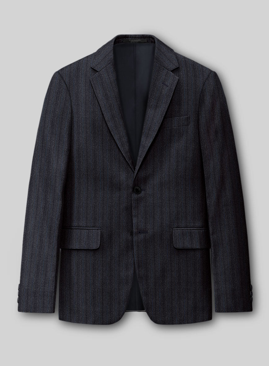 Reda Liora Charcoal Stripe Wool Suit