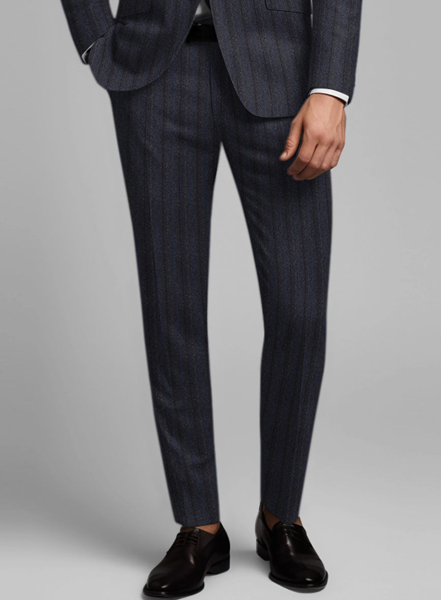 Reda Liora Charcoal Stripe Wool Suit