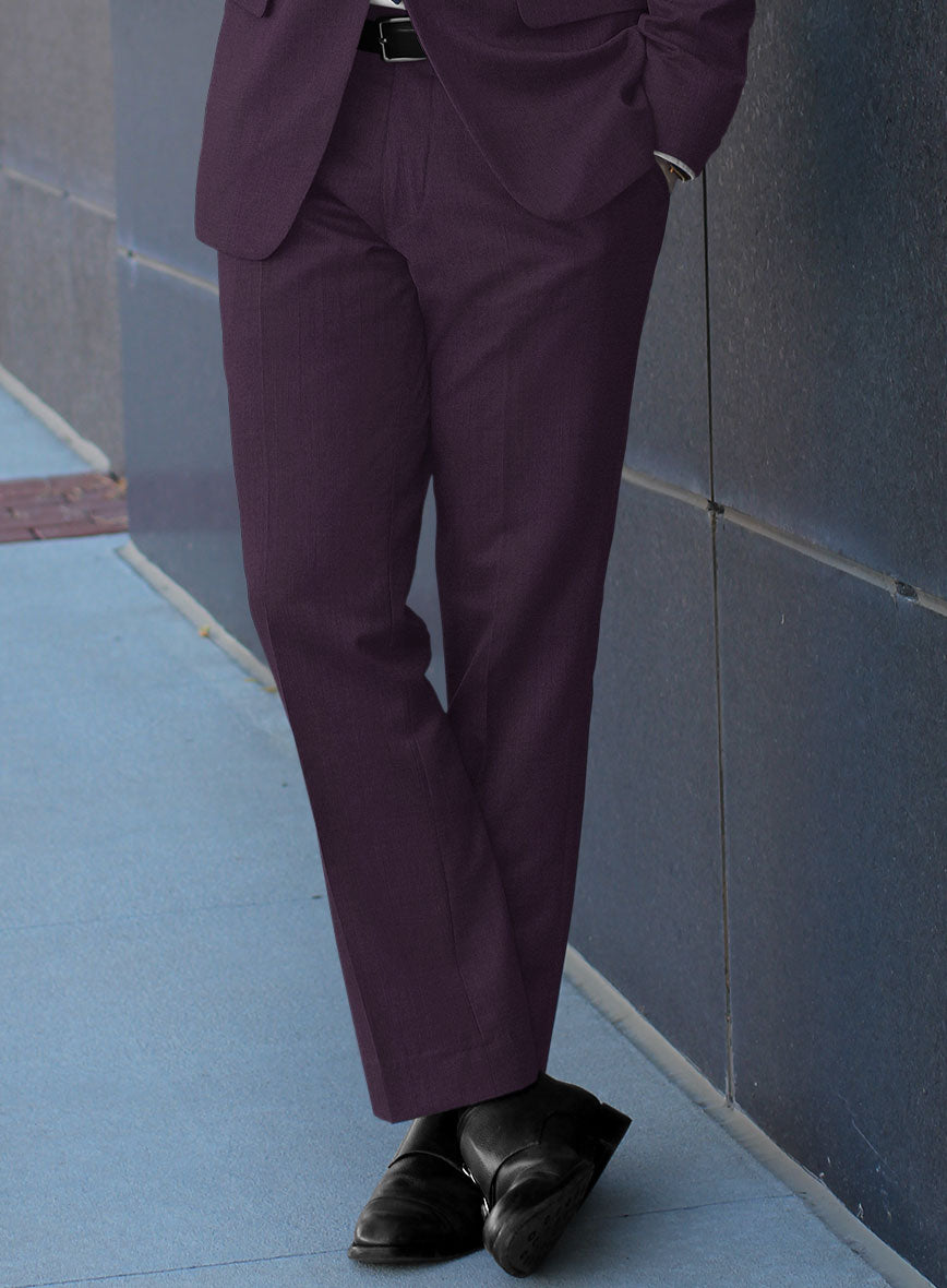 Reda Mauve Wool Pants - StudioSuits