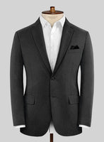 Reda Nova Charcoal Wool Jacket - StudioSuits